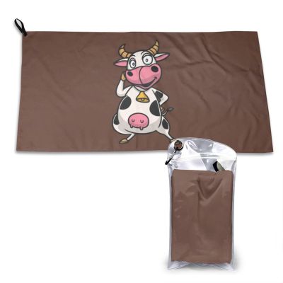 SIYTUAU Dancing Cows Towels for Bathroom 16x31.5 in Ultra Soft Quick Drying Bath Towels Hand Towels Camping Fitness Beach Towel