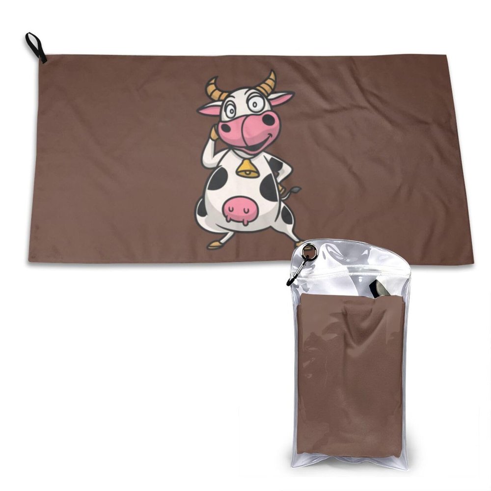 SIYTUAU Dancing Cows Towels for Bathroom 16x31.5 in Ultra Soft Quick Drying Bath Towels Hand Towels Camping Fitness Beach Towel