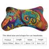 NONHAI 2 Pack Car Neck Pillow Colorful Pattern Car Headrest Pillow Memory Foam Car Pillow Breathable Removable Cover Universal Headrest Pillow for Travel Car Seat Driving & Home view 2