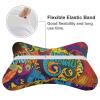 NONHAI 2 Pack Car Neck Pillow Colorful Pattern Car Headrest Pillow Memory Foam Car Pillow Breathable Removable Cover Universal Headrest Pillow for Travel Car Seat Driving & Home view 3