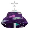 NONHAI 2 Pack Car Neck Pillow Butterfly Purple Car Headrest Pillow Memory Foam Car Pillow Breathable Removable Cover Universal Headrest Pillow for Travel Car Seat Driving & Home view 4