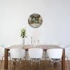 Creative Wall Print Design Wall Clock Non Ticking Clock 10 Inch Round Clocks Home Decor for Office Kitchen Clock Art view 2