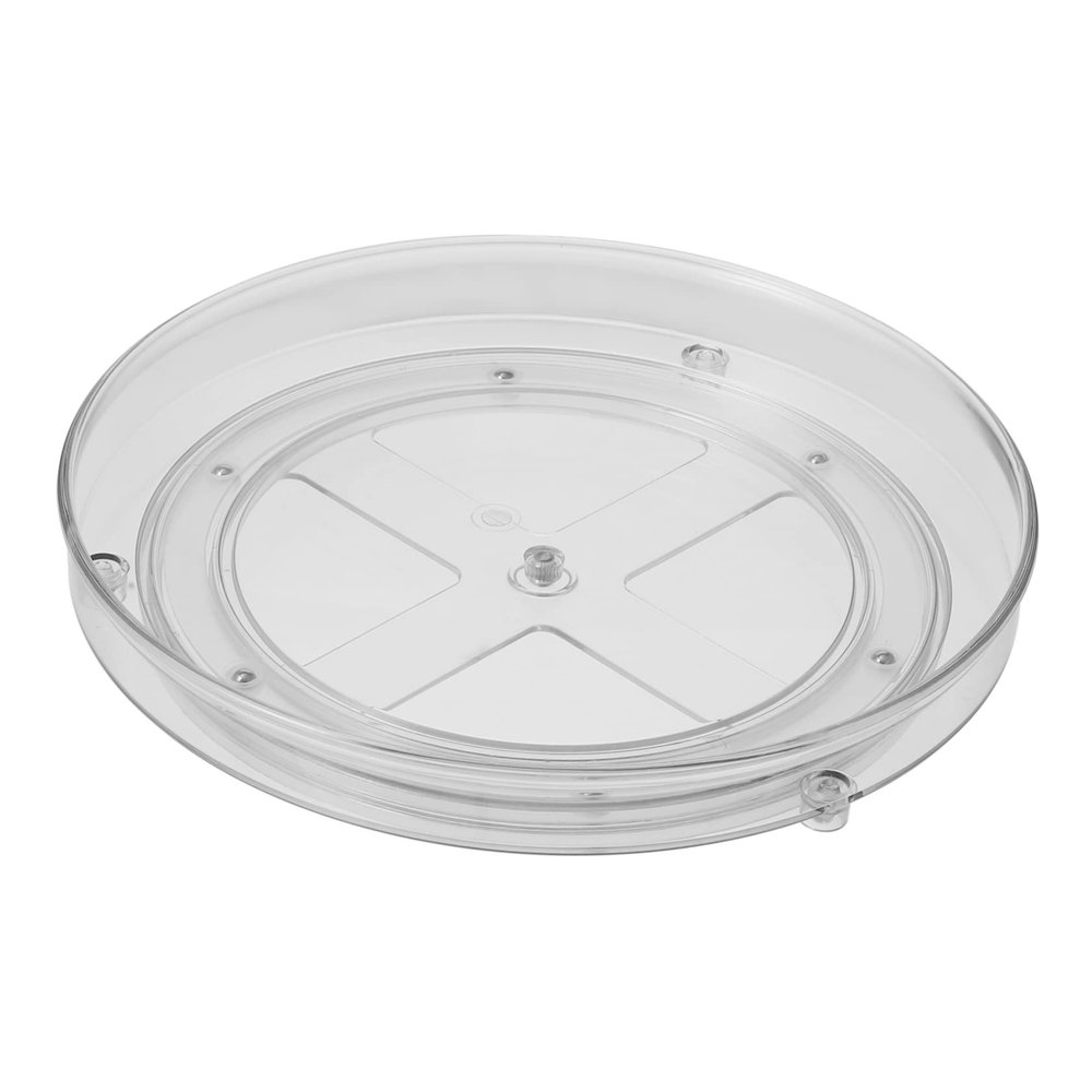 IMIKEYA Round Rotating Storage Tray Kitchen Organizer for Spices Makeup and Toiletries Versatile Lazy Storage Rack for Easy Access and Space-Saving