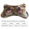 NONHAI 2 Pack Car Neck Pillow Funny Dogs Car Headrest Pillow Memory Foam Car Pillow Breathable Removable Cover Universal Headrest Pillow for Travel Car Seat Driving & Home view 2