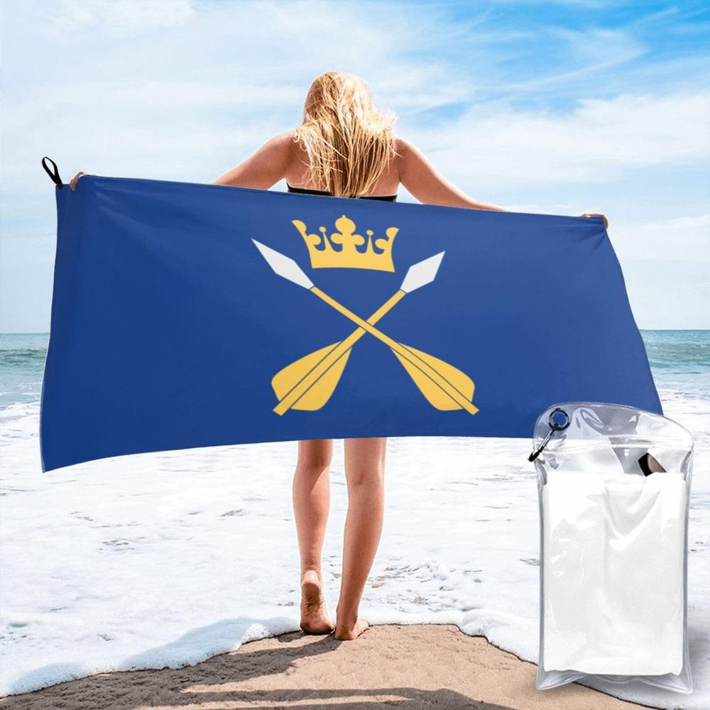 SIYTUAU Dalarnas Ln Vapenflagga Bath Towels 27.5"x55" Inch Super Soft Quick Dry Bath Towel Travel Gym Beach Towel Picnic Yoga Blankets