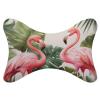 NONHAI 2 Pack Car Neck Pillow Flamingo Palm Trees Leaf Car Headrest Pillow Memory Foam Car Pillow Breathable Removable Cover Universal Headrest Pillow for Travel Car Seat Driving & Home view 1