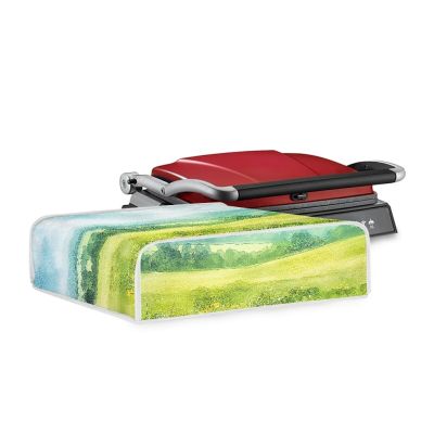 Eheartsgir Green Fields Electric Smokeless Barbecue Grill Cover Lightweight Washable Griddle Protective Dust Cover Griddle Baking Pans Cover for Kitchen Home Decorations