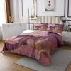 Erosebridal Girly Purple King Quilt Set for Girls Women Abstract Lotus Coverlet Set, Modern Aesthetic Bedding Set Floral Flower Bedspread Set, Oriental Style Bed Quilt for All Seasons view 3