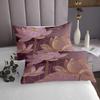Erosebridal Girly Purple King Quilt Set for Girls Women Abstract Lotus Coverlet Set, Modern Aesthetic Bedding Set Floral Flower Bedspread Set, Oriental Style Bed Quilt for All Seasons view 4