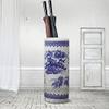 LNYDMA Chinese Style Umbrella Stand, Multifunctional Ceramic Vase, Large Capacity Umbrella Holder, Umbrella Stand Rack for Entryway, 40CM, Blue view 3