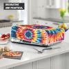 Eheartsgir Rainbow Tie Dye Durable Electric Indoor Grill Dirty Fingerprint Protection Cover Barbeque Griddle Baking Tray Appliance Cover for Housewife, Mom, Friend Gift view 3