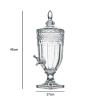 HLMYAUTO Beer Tower,3L Drink Dispenser, Beer Tower Dispenser,Tabletop Beer Tower,Creative Embossed Transparent Juice Tank view 2