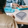 Ciieeo 4pcs Portable Sandwich Containers Airtight Lunch Boxes with Lids Microwave Safe Bread Storage Box for Camping Easy to Store Food Organizer view 4