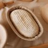 Bread Proofing Basket With Linen Cloth Liner Oval Banneton Brotform Bake Bread Dough Round Oval 100% Natural Rattan Banneton Proofing Basket (Size : Oval 25cm) view 1