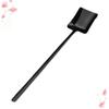 IMIKEYA 6pcs Stainless Steel Stirring Spoon Mini Spatula for Desserts Teas and Appetizers Non- Handle Mirror Polished Finish Black view 4