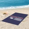 SIYTUAU American Football with USA Flag Bath Towels 27.5"x55" Inch Super Soft Quick Dry Bath Towel Travel Gym Beach Towel Picnic Yoga Blankets view 3