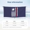 SIYTUAU American Football with USA Flag Bath Towels 27.5"x55" Inch Super Soft Quick Dry Bath Towel Travel Gym Beach Towel Picnic Yoga Blankets view 4