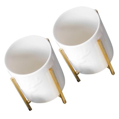 HOLIDYOYO 2pcs Ceramic Utensil Container Stylish Chopstick Holder Kitchen Organizer Rack for Tidy Countertop for Storing Spoons Forks and Cooking Utensils