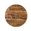 HomeLoft Basics Boho Glam Gold Iron and Wood Round Coffee Table, 25.2*18.5*25.2 inch view 4
