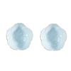 2Pcs Shape Ceramic Dipping Plates Blue Porcelain Sauce Dish for Condiments Seasoning Vinegar Bbq and Appetizers Kitchen and Outdoor Use view 1