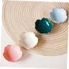 2Pcs Shape Ceramic Dipping Plates Blue Porcelain Sauce Dish for Condiments Seasoning Vinegar Bbq and Appetizers Kitchen and Outdoor Use view 2