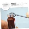 Cabilock 5pcs Stainless Steel Mini Bottle Opener for Cooler Magnetic Key Ring Vial Opener Professional Nurse Accessory view 3