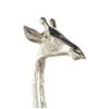 Deco 79 Aluminum Metal Giraffe Decorative Sculpture Tall Home Decor Statues with Spotted Texturing, Set of 2 Accent Figurines 28", 27"H, Silver view 4