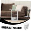 Ciieeo White Night Stand Modern Side Table for Living Room Side Table for Small Spaces view 3