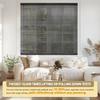 HOTSOON 100% Privacy Aluminum Mini Blinds for Windows Cordless Room Darkening Venetian Blinds Anti-UV Waterproof 1" L-Shaped Slats Horizontal Shades for Home, Black, 61" W x 72" H view 4
