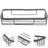 MARURY Wall Mounted Paper Towel Holder No Drilling Bathroom Basket Rack Shower Shelf Soap Shampoo Sponge Organizer for Home Kitchen, Gray, believe@8011 view 4