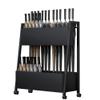 EliteBloom Umbrella Stand Racks Modern Iron Umbrella Holder, Hotel 4S Shop, Shopping Mall, School Indoor Big Smelting Umbrella Stand, for 20-45 Umbrella (Black 68X28X70Cm) view 1
