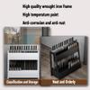 EliteBloom Umbrella Stand Racks Modern Iron Umbrella Holder, Hotel 4S Shop, Shopping Mall, School Indoor Big Smelting Umbrella Stand, for 20-45 Umbrella (Black 68X28X70Cm) view 3