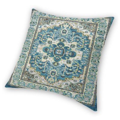 Verstory Sage Green Blue Boho Floral Throw Pillow 20""x20"" Covers Super Soft Home Decor Double-Sided Bedroom Recliner Sofa CarLiving Warm Cozy, Style4