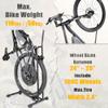 CyclingDeal Upright Bike Stand - Premium Quality Vertical & Horizontal Adjustable Bicycle Floor Parking Rack - for Storing MTB Road Bikes - up to 29 Wheel Size - for E Bike - 1 Bike view 2