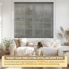 HOTSOON 100% Privacy Aluminum Mini Blinds for Windows Cordless Room Darkening Venetian Blinds Anti-UV Waterproof 1" L-Shaped Slats Horizontal Shades for Home, Grey, 76" W x 64" H view 4