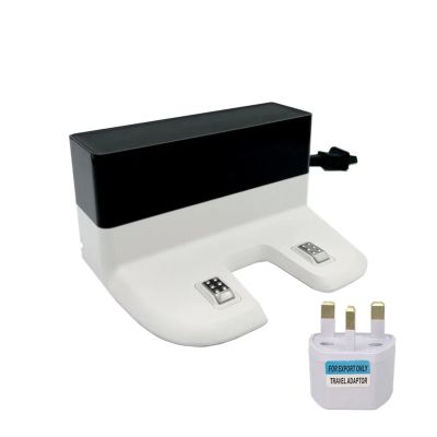BeegIe Compatible For ECOVACS Charge Dock Power Station CH1833 White. Compatible For Deebot T8 T9 N8 Pro N8+ T9+. Robotic Vacuum Cleaner Spare Parts (Color : Dock and UK adapter), z1000haojun