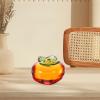 SHINEOFI Vivid Glass Persimmon Ornament for Home Decor Elegant Fruit Adornments for Desktop Tea Table and Garden Decoration and Chic Decorative view 2