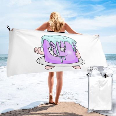 SIYTUAU Purple Sponge Cake Bath Towels 27.5"x55" Inch Super Soft Quick Dry Bath Towel Travel Gym Beach Towel Picnic Yoga Blankets