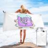 SIYTUAU Purple Sponge Cake Bath Towels 27.5"x55" Inch Super Soft Quick Dry Bath Towel Travel Gym Beach Towel Picnic Yoga Blankets view 1