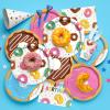 Donut Party Supplies Kit for 24 - Sweet 1st Birthday, Two Sweet and Donut Grow Up Birthday Themes | Includes Plates, Napkins, Cups, Tablecloth & Banner for Donut Party Decorations & Favors view 3