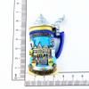 Beer Mug Shape Frankfurt Germany Fridge Magnet Travel Souvenir Refrigerator Decoration Resin Hand Painted Craft view 2