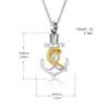 QGJNSGC Cremation Jewelry for Ashes Anchor Urn Necklace Stainless Steel Memorial Ashes Hold Keepsake Urn Pendant for Women Men view 2