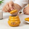 Alipis Ceramic Honey Jar with Lid and Wooden Dipper 4.7Oz Small Honey Storage Pot for Kitchen Tabletop Container and Syrup Dispenser view 4