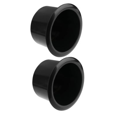 2 Pack Black Plastic Cup Holder Inserts for Game Tables