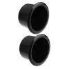 2 Pack Black Plastic Cup Holder Inserts for Game Tables view 1