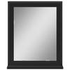 vidaXL Bathroom Mirror with Shelf - Engineered Wood, Black, Wall-Mounted, Moisture Resistant, 19.7""x23.6"", 842416 view 4