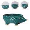 Amosfun 1piece Ceramic Hedgehog Soap Holder Stylish Storage Rack for Bathroom Kitchen Toilet Easy to Clean Design Drainage System for Storage view 2