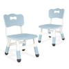 JIAOQIU Kids Chair Adjustable Height Children Chairs Suitable for Children Age 2-8 with Foot Covers for Home Classroom Kindergarten and Children's venues Two-Pack view 1