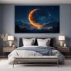 IHAYATE White Wall Art Canvas Large Canvas Wall Art,Gold,black Print Painting Artwork Kitchen Living Room Home Decoration-12x18in Unframed view 2