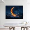 IHAYATE White Wall Art Canvas Large Canvas Wall Art,Gold,black Print Painting Artwork Kitchen Living Room Home Decoration-12x18in Unframed view 3